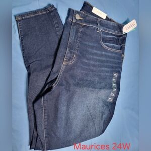 Maurices Dark Blue Skinny Jeans